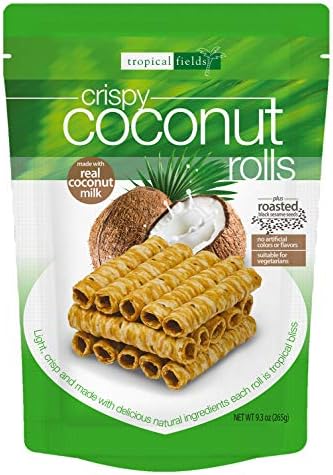 Tropical Fields Crispy Coconut Rolls with Sesame Seeds 9.3 oz