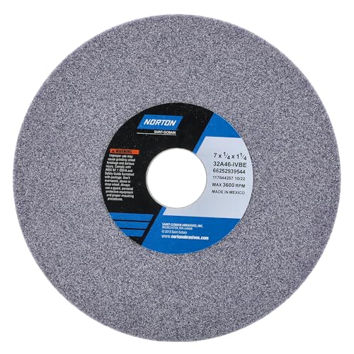 Norton 66252939544 Grinding Wheel,T1,7x1/4x1-1/4,AO,46G,PK5
