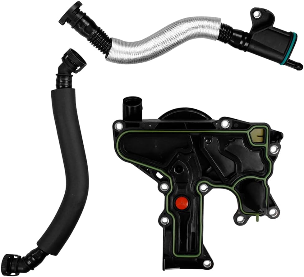 06H103495AK PCV Valve Engine Crankcase Vent Valve Oil Separator with Gasket & O-ring seal Compatible with 2012-2018 Audi A4 A5 A6 Q3 Q5 Quattro Allroad 2.0T Only 06H103495AE 06H103495J