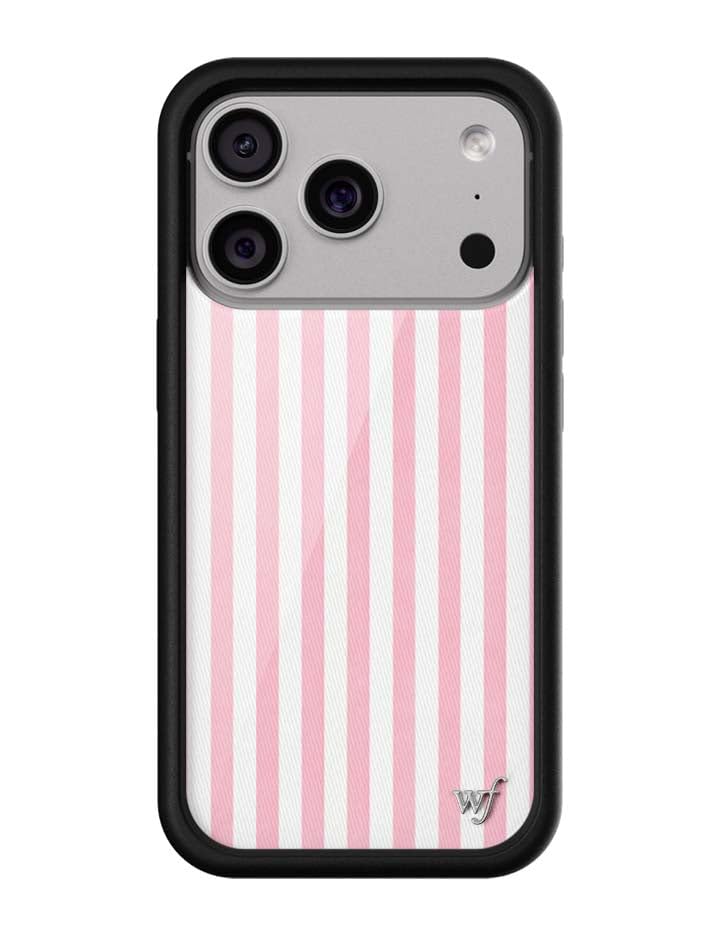 Image of Wildflower Cases - iPhone 17 Pro Compatible - Pink Stripes