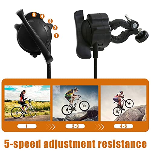 Bike Trainer Stand Magnetic Bicycle Resistance Trainers Foldable Stationary Bike Stand For Indoor Riding With Noise Reduction Wheel 5 Levels Resistance #TOP3