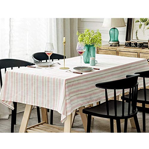 Nappe de table rectangulaire stripes nappe carrée bleu rose