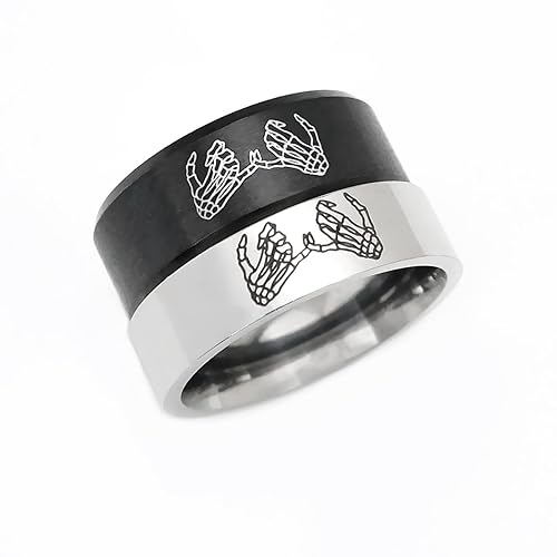 Miniatura 1 de Skeleton Pinky Promise Rings for Couple- Forever Love, Valentine's Day Gift