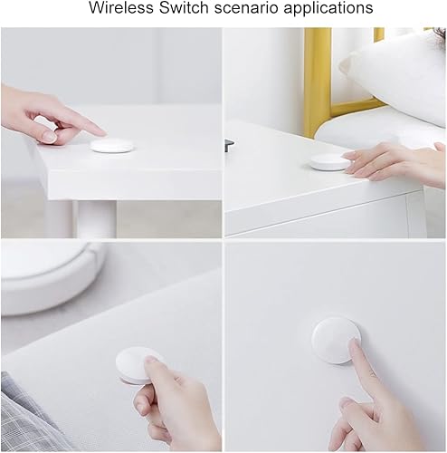 Miniatura 6 de QIACHIP Zigbee Botón de control remoto inalámbrico, compatible con enlace de escena, requiere QIACHIP ZigBee Bridge Hub