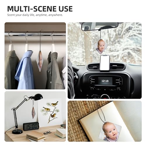 Image of Customize Car Air Fresheners Cards Design Your Own Personalized Double Side Printing Suitable for Bedrooms Wardrobes Shoe Cabinets and Cars, Square, 2.8 inchx2.8 inch