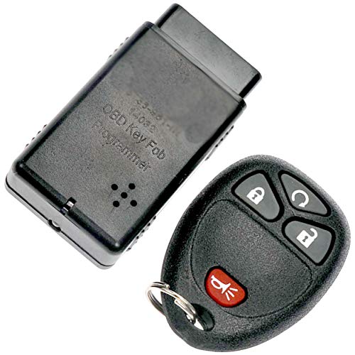 APDTY 24847 Replacement Keyless Entry Remote Key Fob Transmitter Assembly With Easy Self Programming Tool (Replaces GM Part Number 15114374 Only; You Must Have A Working Keyless Entry System)