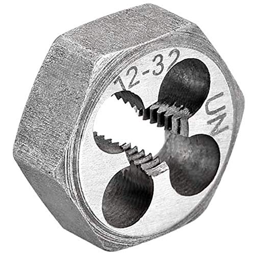 Utoolmart 15×6.3mm Hex Pipe Rethreading Die Carbon Steel Industrial Pro Hexagonal Re-Threading Hex Metric Die for Taper Pipe Threads 2pcs