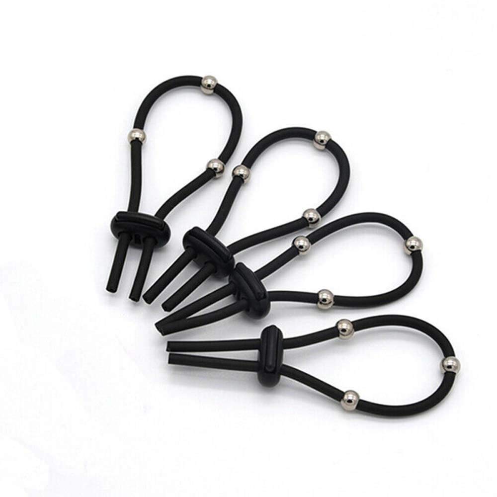 Sexe Estimé Appareil électrosex silicone Ensemble d'anneaux de pénis Electro Shock Extenseur d'agrandissement de pénis Enhancer Anneaux conducteurs Electrostimulation Sex Toys Mastrubrator pour hommes