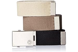 Personalized Casual Cut-To-Fit Canvas Belt 3-Pack