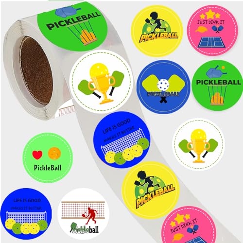 Stickers de pickleball pour anniversaire et décoration de table de club sportif