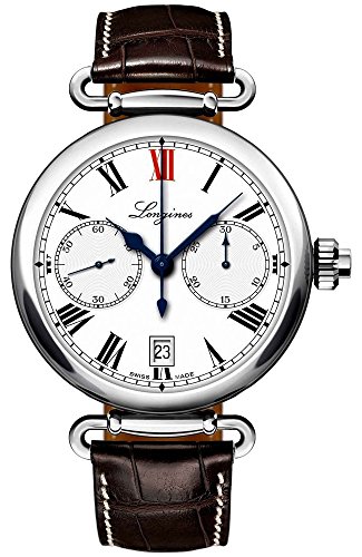Longines Special Edition Heritage Chronograph Steel Mens Strap Watch Calendar L2.776.4.21.3