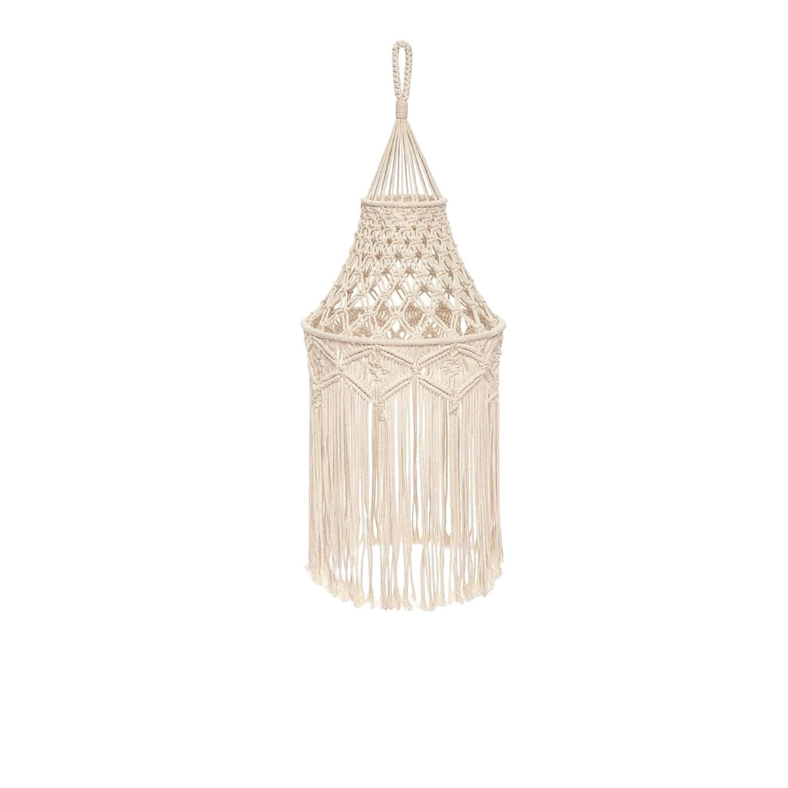Lamp Shade Homestay Room Decoration Lampshade Tapestry Handmade Weaving Pendant Lamp Exquisite and Beautiful(Color 02)