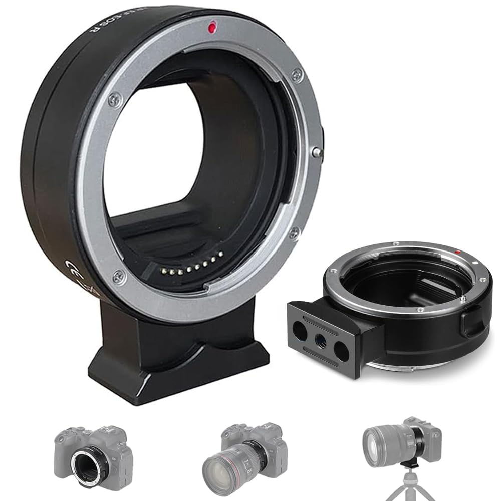Adattatore EF-EOSR con attacco autofocus compatibile con gli obiettivi Canon EF/EF-S per le fotocamere EOS R RP R3 R5 R50 R6 R7 R8 R10