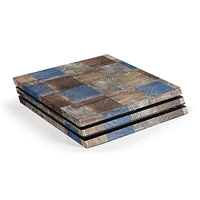Skinit Decal Gaming Skin Compatible with PS4 Pro Console - Originally Designed Lumber Grid Design