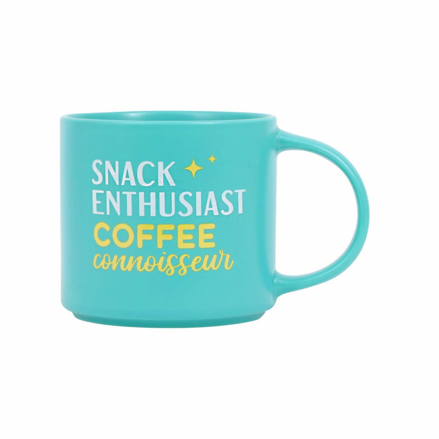 Splosh Cheeky Snack Coffee Mug - Funny Coffee Cup with Humorous Sayings and Messages Unique Gift Ideas for Her and for Him Coffee & Tea Lovers Family Home Office Gift 435ml