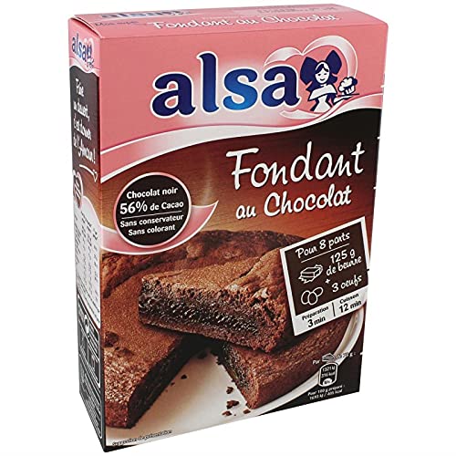 ALSA - Préparation Gateau Fondant Chocolat 320G - Lot De 4 - Vendu Par Lot