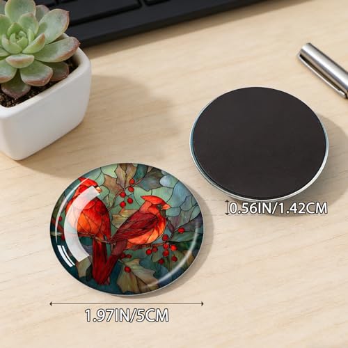 Imanes decorativos para refrigerador, 2 unidades redondos 1.97 in miniatura 2