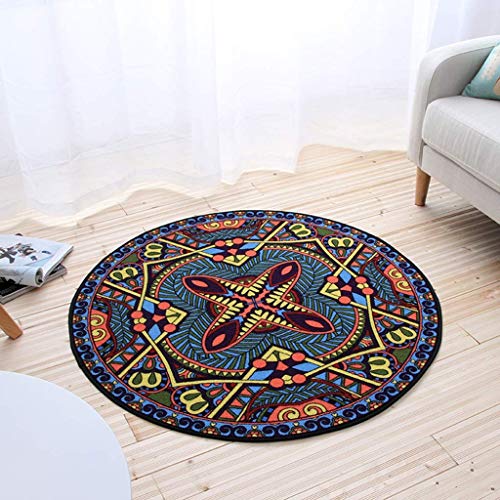 Tapis de chevet rond lavable antidérapant pour table et siège
