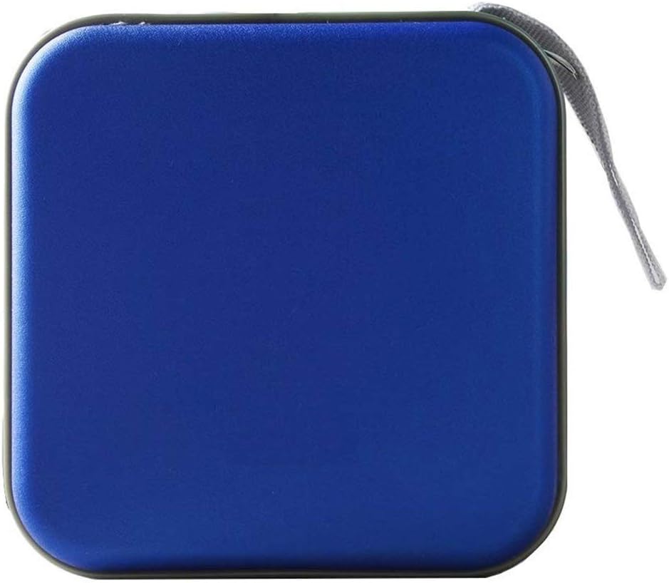 Yunfeng 40 Disc CD DVD Portable Wallet Storage Organizer Holder Case Bag Album Box (Blue)