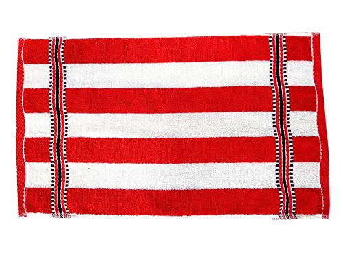 Image of Space Fly Cotton Cabana Striped 500 GSM Big Size High Absorbent Hand Towels for Wash Basin, Kitchen Hand Towel Small, Face Towel for Women, Hand Towel Set of 10 (Size: 33.2 CM X 50.8 CM)