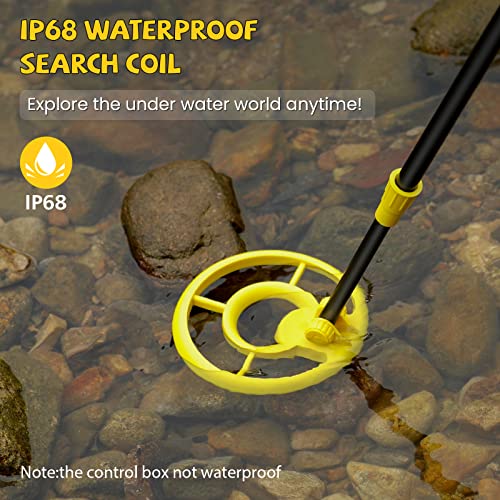 Metal Detector for Kids-Gold Detector with 3 Modes, 7.5\" Waterproof Coil, 29\"-40\" Adjustable, High Accuracy, Lightweight for Junior & Youth Treasure Hunting Perfect Kids Gift - GC1011