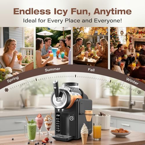 SYINTAO Slushie Machine for Home No Ice Needed Soft Serve Cream Maker - image 8