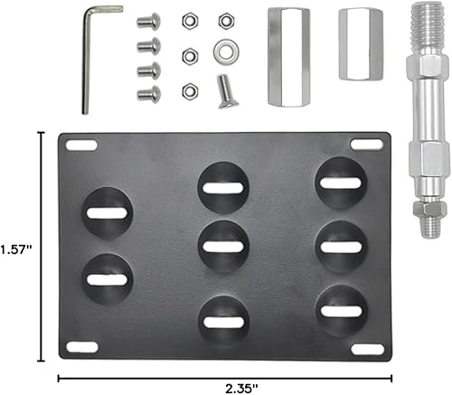 Miniatura 8 de Defensa delantera GTP de aluminio JDM con gancho para remolque, tornillo para soporte de montaje para placas para Scion FRS Subaru BRZ WRX STI