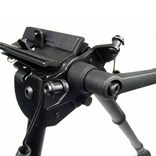 FeelRight 13-27 inch Long Range Bipod with Pivot Podlock Heavy Duty High Shockproof Swivel Style Bi-pod