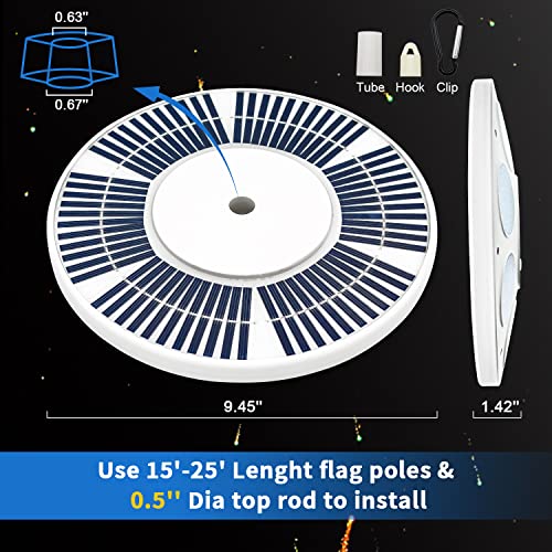 Bathonly FREEPI Flagpole Light Solar Powered thumb #3