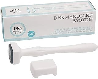 ديرما رولر ستامب ب 140 إبرة مايكرونيدل للعلاج والعناية بالبشرة، مضاد للشيخوخة والتخلص من الندبات والتجاعيد، الأداة الدوارة ديرما رولر مصنوعة من الفولاذ المقاوم للصدأ بسمك 0.50 ملم