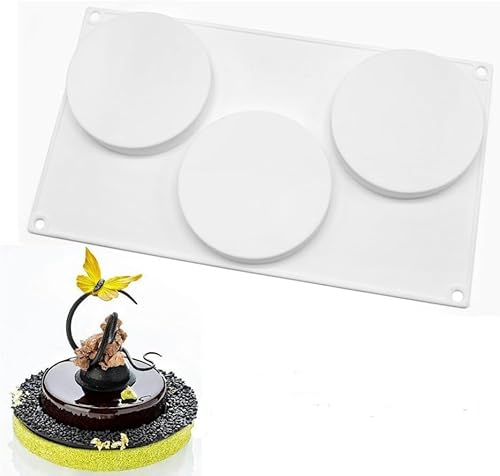 Miniatura 11 de Molde redondo de silicona para hornear para tartas circulares de chocolate, dulces, galletas, cubitos de hielo, herramienta para hacer jabón, velas,