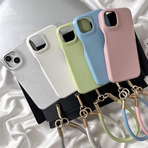 Étui en cuir de luxe pour iPhone 13 Pro chic antichoc argent - 4