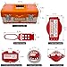 SAFBY Lockout Tagout Kit Electrical Loto - Clamp-On Circuit Breaker Lockout, Group Lockout Hasps, Lockout Tag, Universal Multi- Pole Breaker for Kit Station (Box Orange Kit)