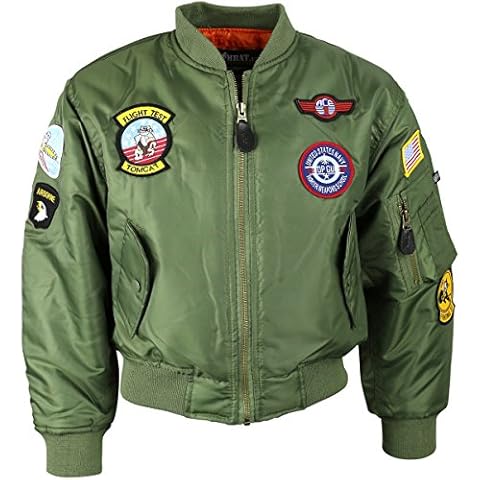 Kombat UK Chaqueta de vuelo unisex para niños Ma1 Cover