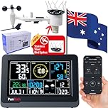 PanTech Weather Station Wireless Australia-Gen 3 IoT-Indoor and Outdoor Solar Power-Wi-Fi Smart -Climate Monitoring with Large 7.5'' Display-IoT Supported-Bonus Bird Spike Kit Included-PT-WS3900
