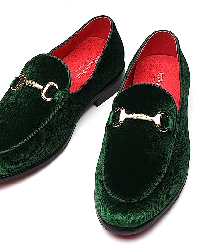 Image of Men's Velvet Loafers Wedding Party Prom Homecoming Shoes