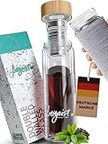 freigeist® Teeflasche mit Sieb to go 500ml - attraktive Tee Flasche | Teekanne to go - Trinkflasche Tee mit Edelstahl-Filter & Hülle | Perfektes Tee Zubehör & Geschenk für Teetrinker