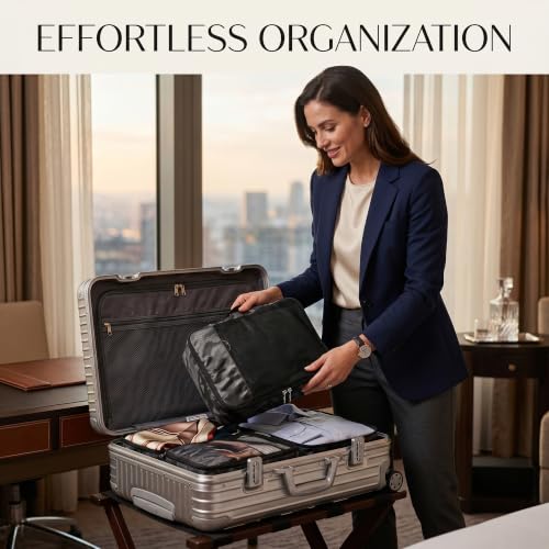 Image of Travel Packing Cubes Set of 4 for Suitcases | Luggage Organiser Bags