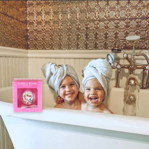 Two Sisters Bubble Bath Bomb Large 99% Natural Fizzy For Women, Teens And Kids. Moisturizes Dry Sensitive Skin. Releases Color, Scent, And Bubbles. Handmade In Usa (Birthday Cake) #TOP3