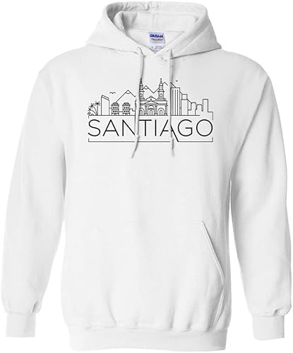 TeesAndTankYou Skyline Santiago Chile Hoodie Sweatshirt Unisex