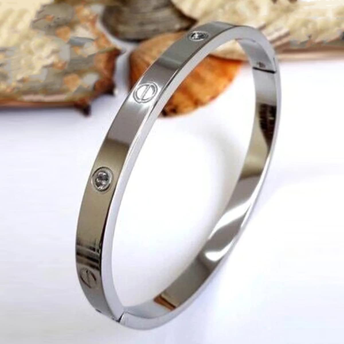 Contemporary Plated Love AD Bracelet