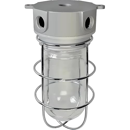 Miniatura 7 de OCS Parts Globo de vidrio transparente a prueba de vapor cubierta de luz de repuesto para campanas comerciales de cocina y restaurante y