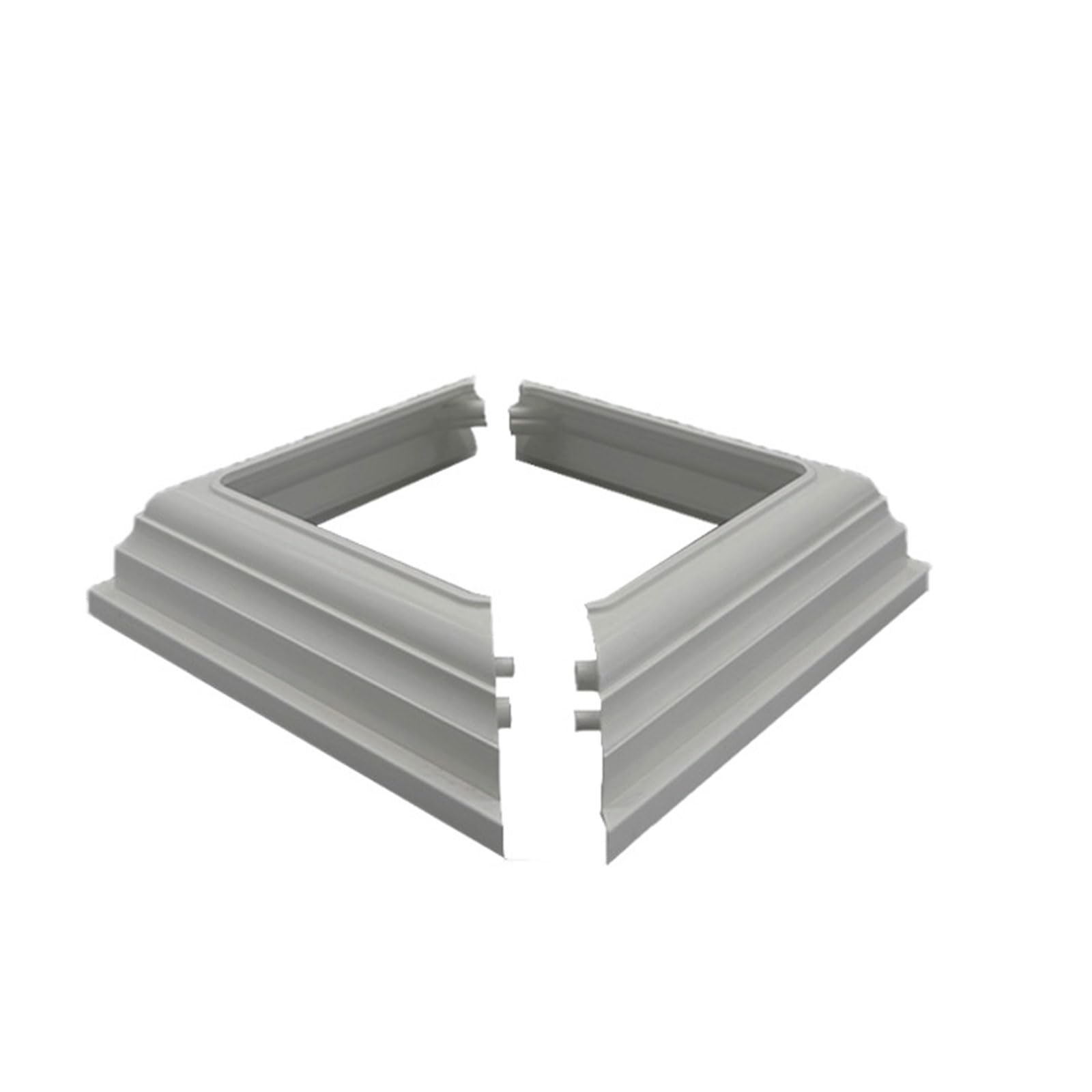 Type Fence Post Skirt White PVC Posts Column Wraps Column Wraps Post Trim for Porch Fence Deck Stairs Rails White PVC Posts