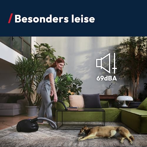 Hoover Telios leiser Boden-Staubsauger mit Beutel | Parkettdüse | 700 W – Ansicht 2