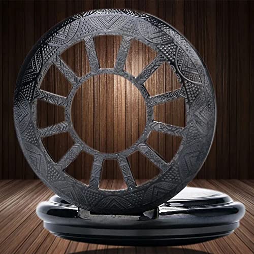 TORALF Charm Skeleton Watch Transparente Auto Mecânica Romana Colar Pocket Fob Watch