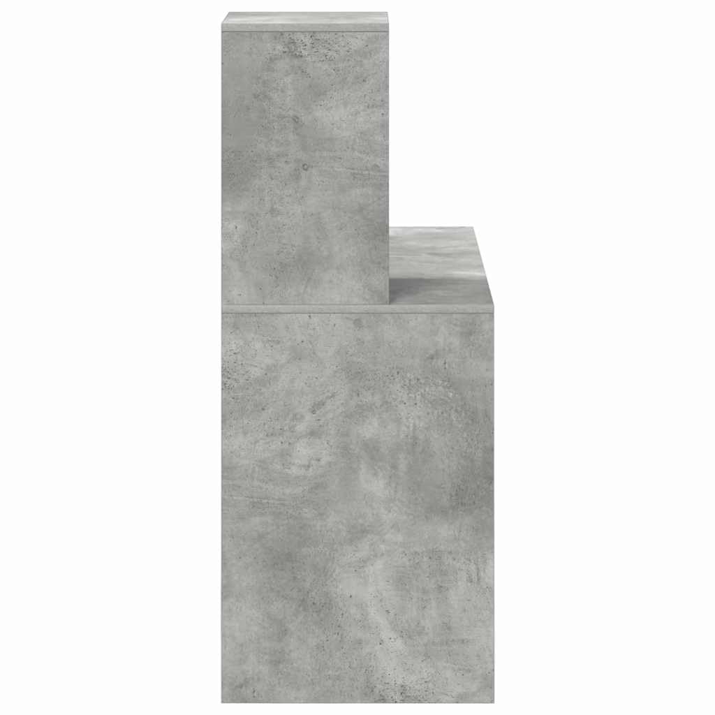 Generisch Schreibtisch Beton Grau 102 x 50 x 124 cm Holzwerkstoff,Möbel,Büromöbel,Schreibtische-869357