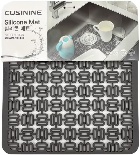 Silicone Sink Protectors for Kitchen Sink, Dish Drying Mat, Protector for Stainless Steel Sink, Adjustable, Flexible and Heat Resistant