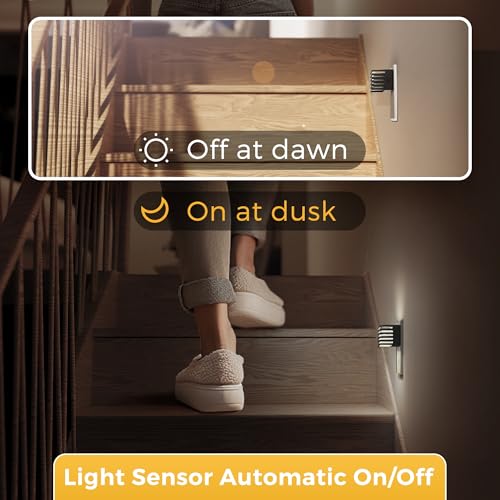 Image of L LOHAS LED Night Lights Plug into Wall, 2 Pack Modern Night Light with Dusk to Dawn Sensor, Dimmable Plug in Night Light, Adjustable Brightness, for Bedroom Bathroom Hallway