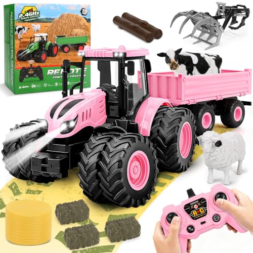 Regalo ideale per i bambini: Con grande attenzione ai dettagli e alla funzionalità, il nostro trattore RC è stato progettato per gli appassionati di fattoria per offrire ore di intrattenimento e divertimento senza fine. È un ottimo regalo per occasioni speciali come compleanni, Natale, Halloween o il Giorno del Ringraziamento e farà brillare gli occhi dei bambini con momenti indimenticabili. Se avete domande sul nostro trattore RC, siamo sempre a vostra disposizione!