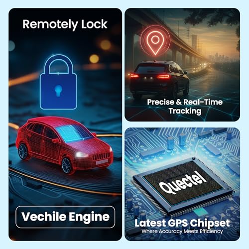 Image of Acumen Track Y300 GPS Tracker (Remote Engine Lock) Wired Hidden GPS Device for Bike car & Truck, EV with Location Tracking, Geo Fence Anti- Theft Alarm, One Year App Subscription